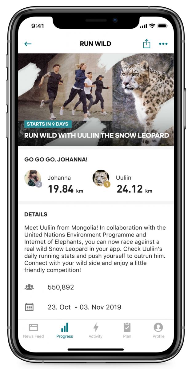 UNEP adidas Runtastic launch free running app users to compete